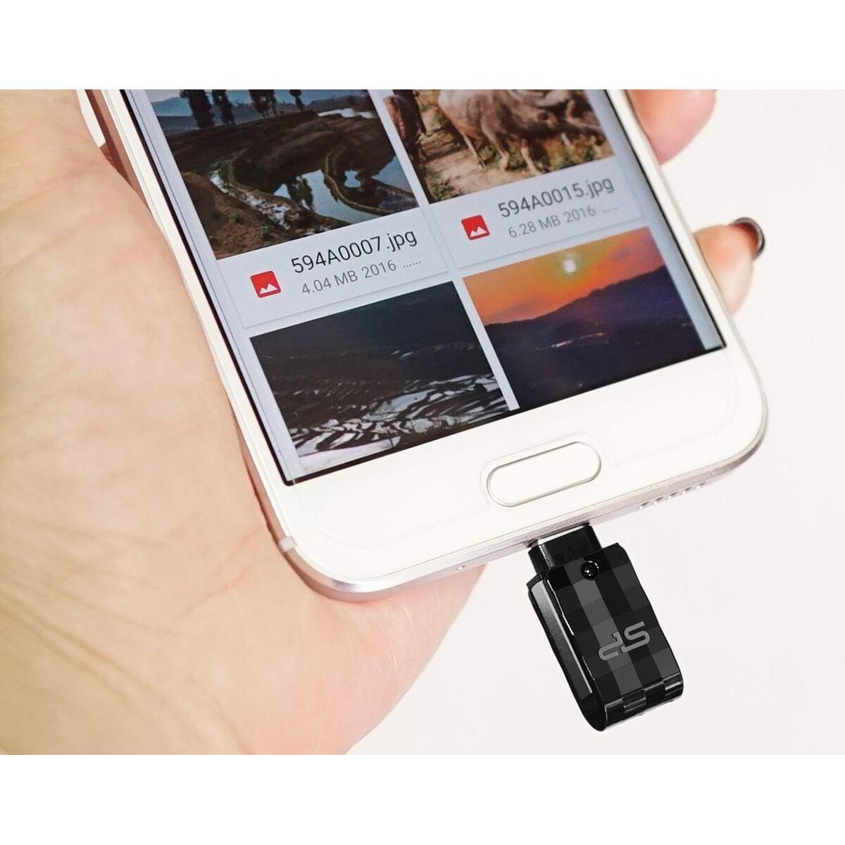 Memoria USB Silicon Power Mobile C31 Nero/Argentato 32GB