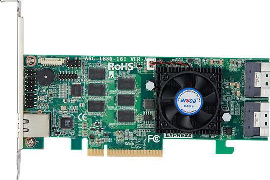 ARECA ARC-1886-16i RAID Controller PCI Express X8 4.0 12 Gbit/S (ARC-1886-16i)
