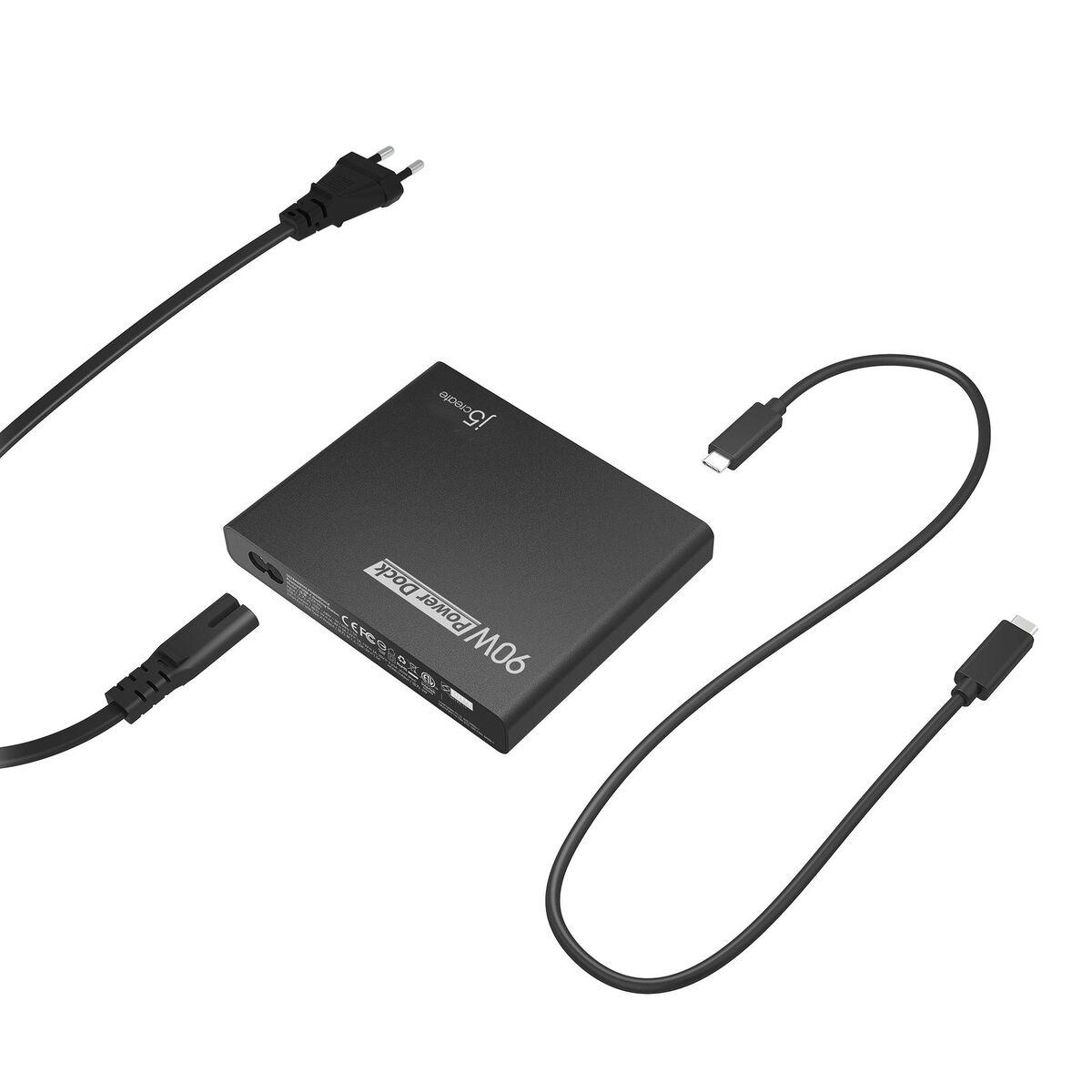 j5create JCDP392-EN - Dock da viaggio USB-C integrate a 90 W - UE (90W BUILT IN USB-C TRAVEL DOCK - - EU)