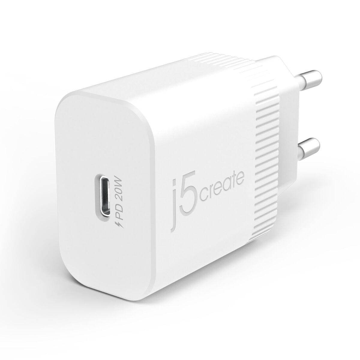 j5create JUP1420-EN Caricatore da parete PD USB-C a 20 W - UE (20W PD USB-C WALL CHARGER - EU - )