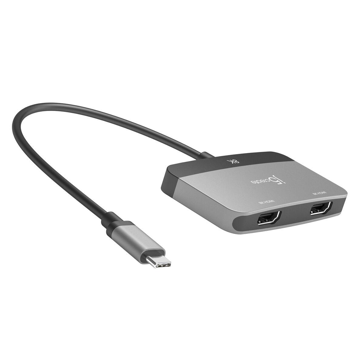 j5create JCA465-N Adattatore per display da 8K USB-CÃƒâ€šÃ‚Â® a Dual HDMIÃƒÂ¢Ã‚â€žÃ‚Â¢ (8K USB-C TO