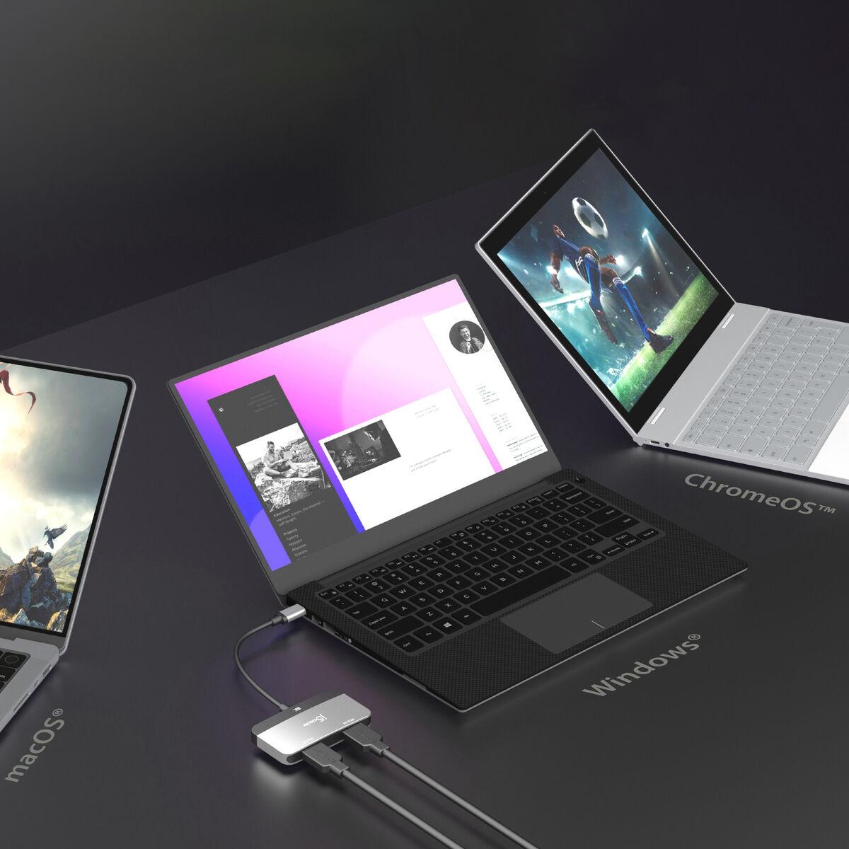 j5create JCA465-N Adattatore per display da 8K USB-CÃƒâ€šÃ‚Â® a Dual HDMIÃƒÂ¢Ã‚â€žÃ‚Â¢ (8K USB-C TO