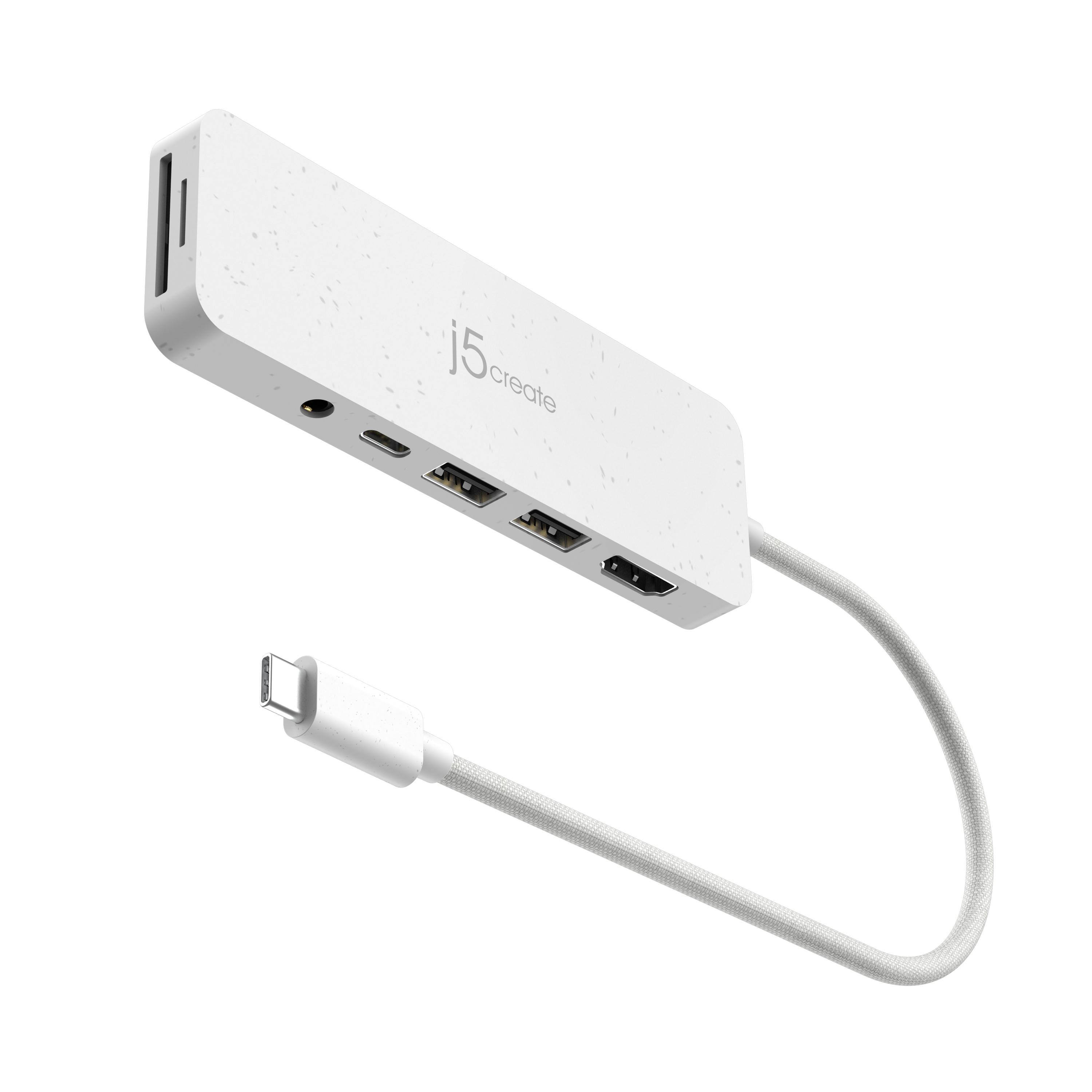 j5create JCD373EW-N Hub multiporta USB-C ecologico con Power Delivery