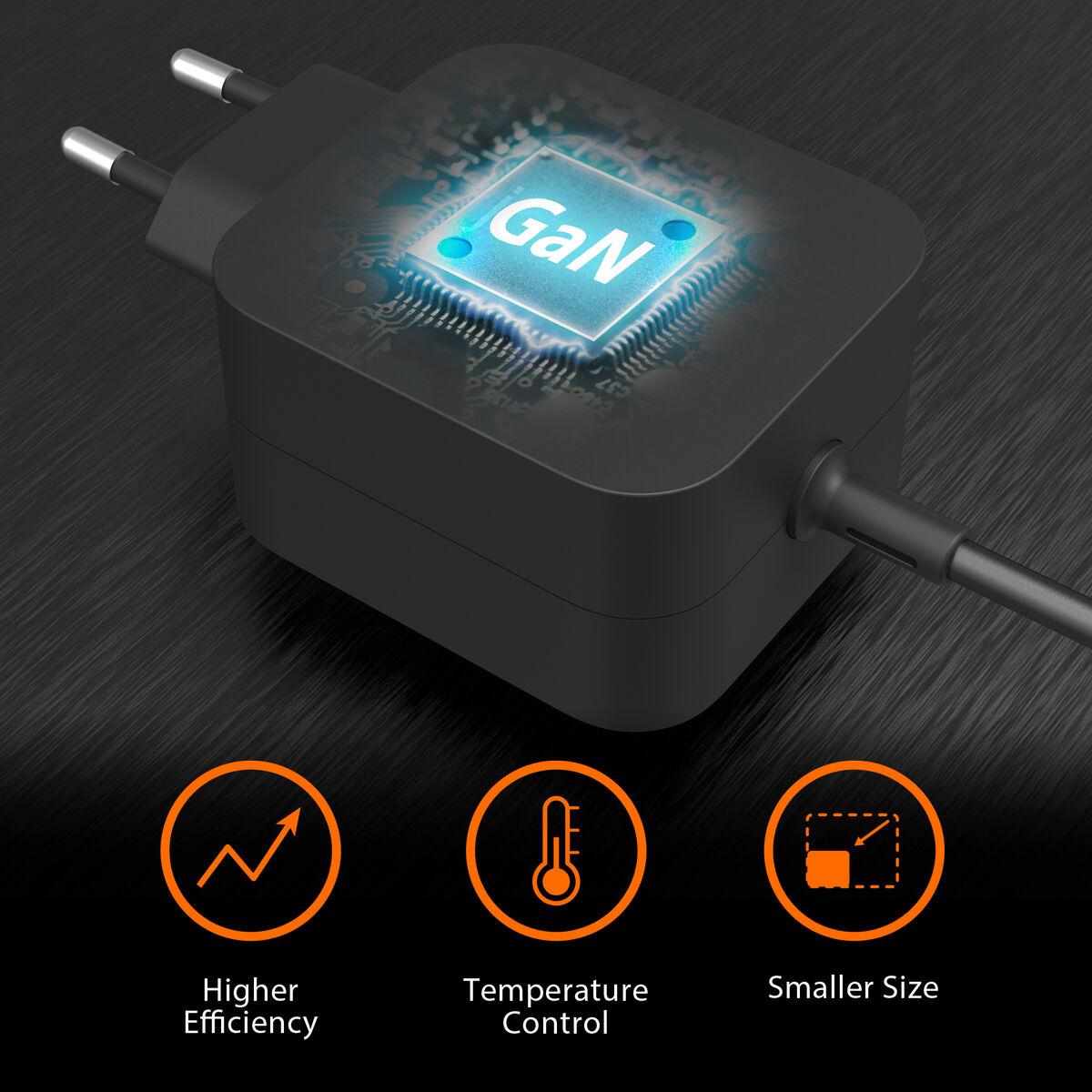 j5create JUP1565DCE3A-EN Mini caricatore GaN PD USB-C da 67 W con 3 tipi di connettore CC - UE (67W GAN PD USB-C MINI CHARGER -