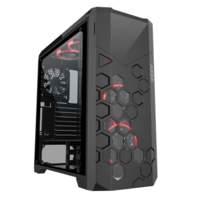 Torre da gioco AZZA Storm 6000 ARGB ATX, nera, illuminazione RGB, finestra in vetro
