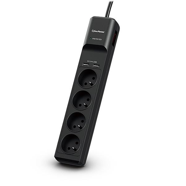 CyberPower Tracer III P0420SUD0-FR protezione da sovraccarico Nero 4 presa(e) AC 200 - 250 V 18 m