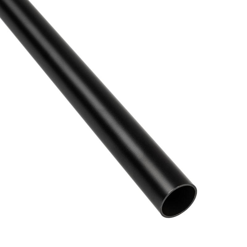 Nessuno Smusso per tubi rigidi in ottone da 14 mm AD, 500 mm - nero carbone