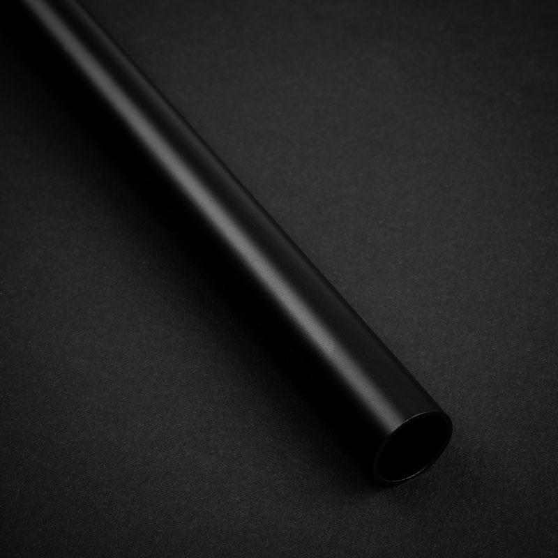 Nessuno Smusso per tubi rigidi in ottone da 14 mm AD, 500 mm - nero carbone