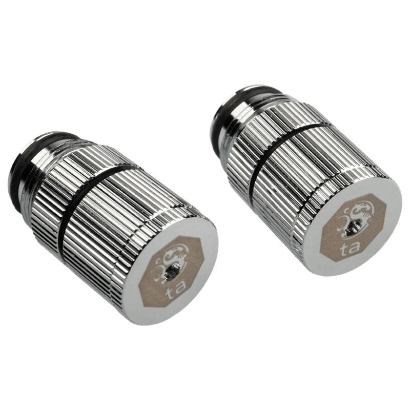 Bitspower Touchaqua Wasserauslass G1/4 Zoll AG - 2er-Pack, silbe