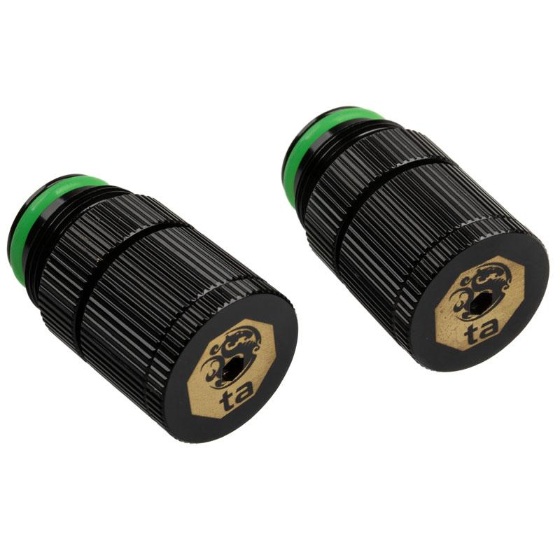 Bitspower Touchaqua Wasserauslass G1/4 Zoll AG - 2er-Pack, schwa