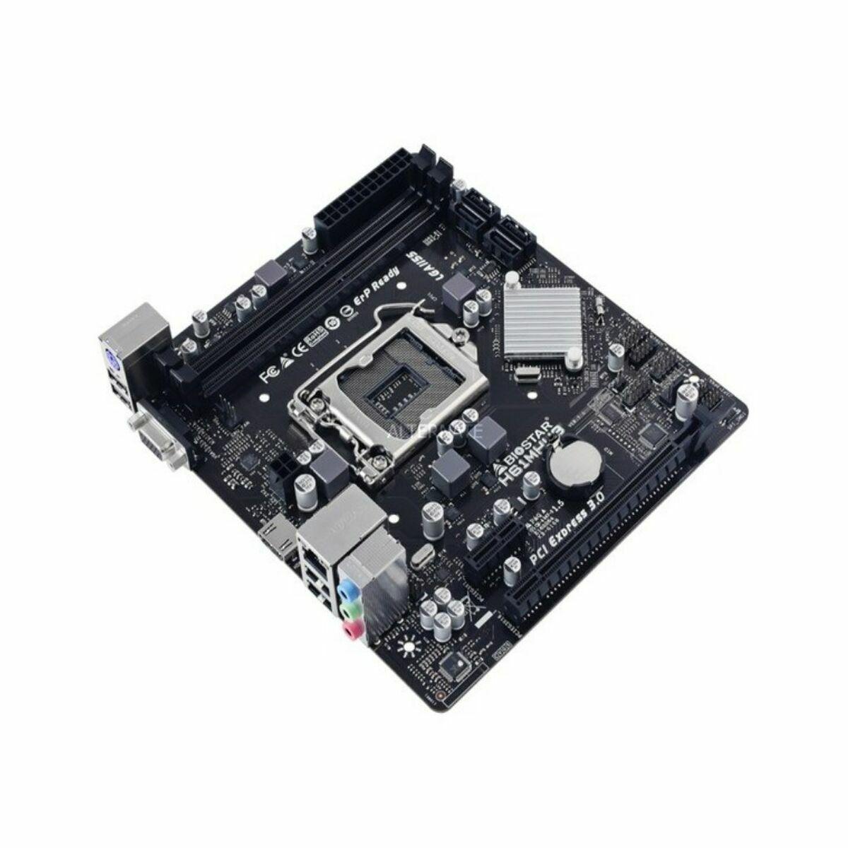 MB BIOSTAR H61MHV3 LGA 1155 H61 2DDR3 VGAHDMI PCIE 4SATA mATX