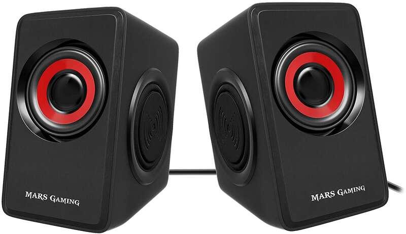 Mars Gaming MS1 altoparlante Nero, Rosso Cablato 10 W