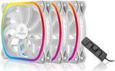 SquA RGB Bianco Confezione da 3 120x120 bianco incl. Scatola di controllo RGB