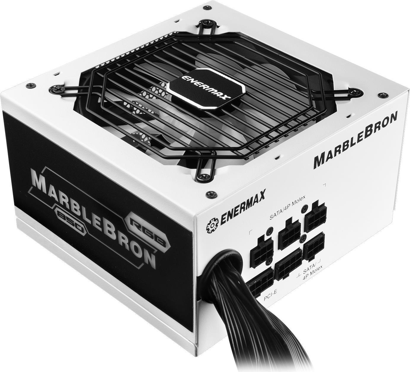Alimentatore Enermax 850W MarbleBron ARGB, 80+Bronze, Bianco