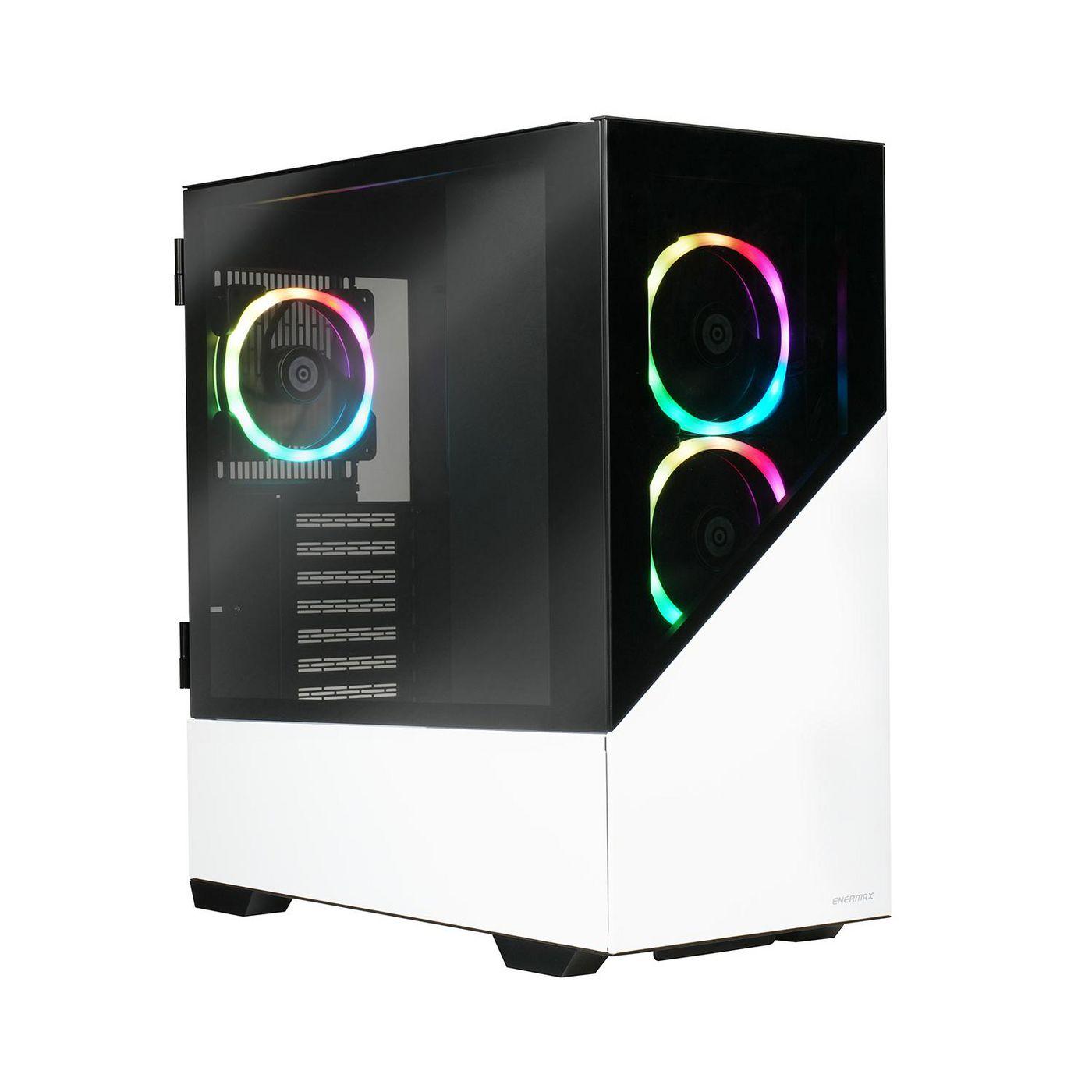 Midi ENERMAXK8 ARGB Bianco neve Nero