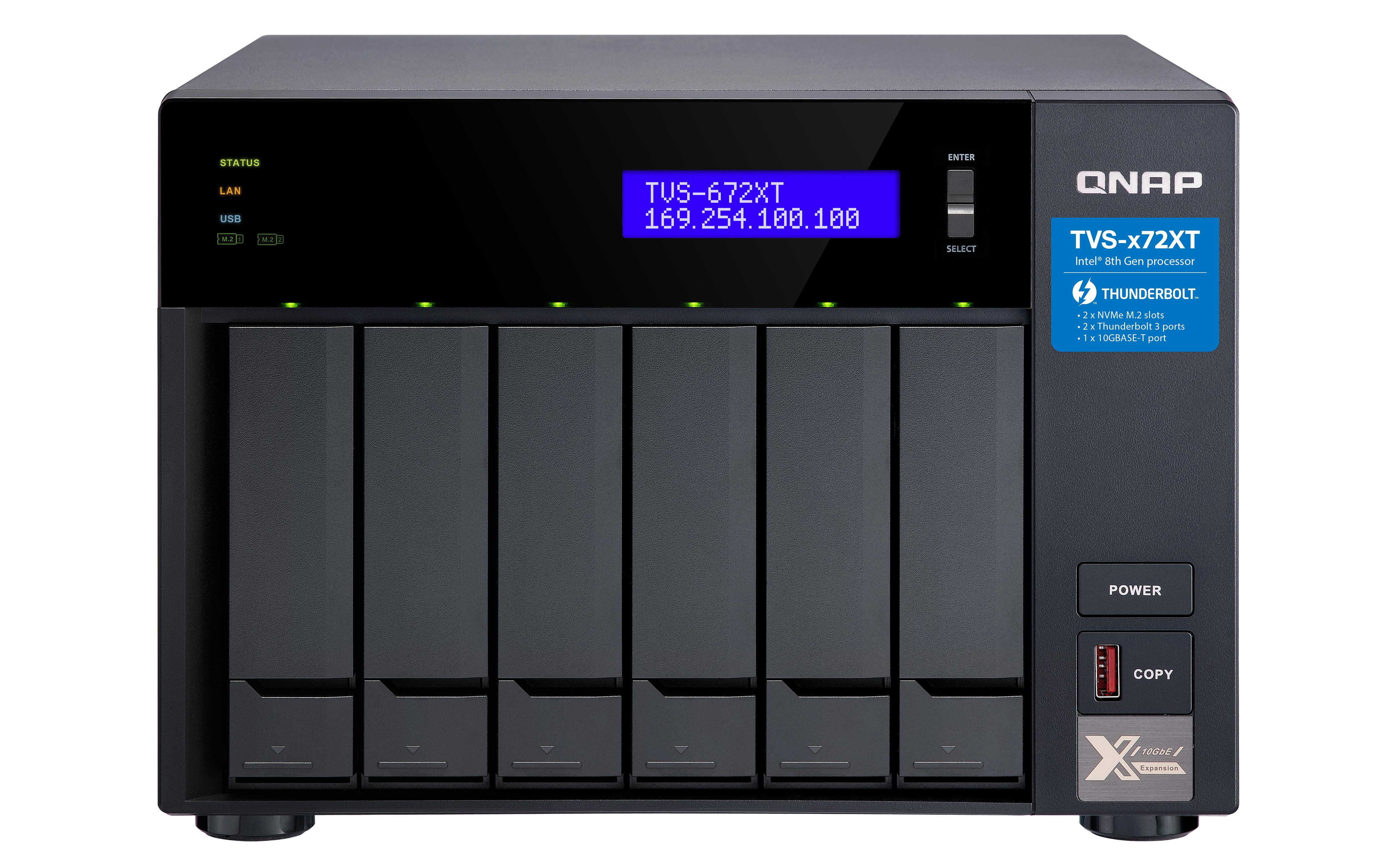 TVS-672XT-I3-8G 6BAY 3.1GHZ 4C