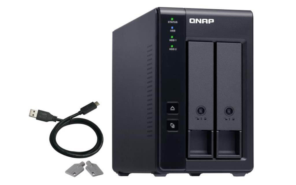 Box di Espansione QNAP Tower TR-002 (Senza HDD) - Supporta 2x3.5" o 2.5" SATA 6Gb/s HDD/SSD
