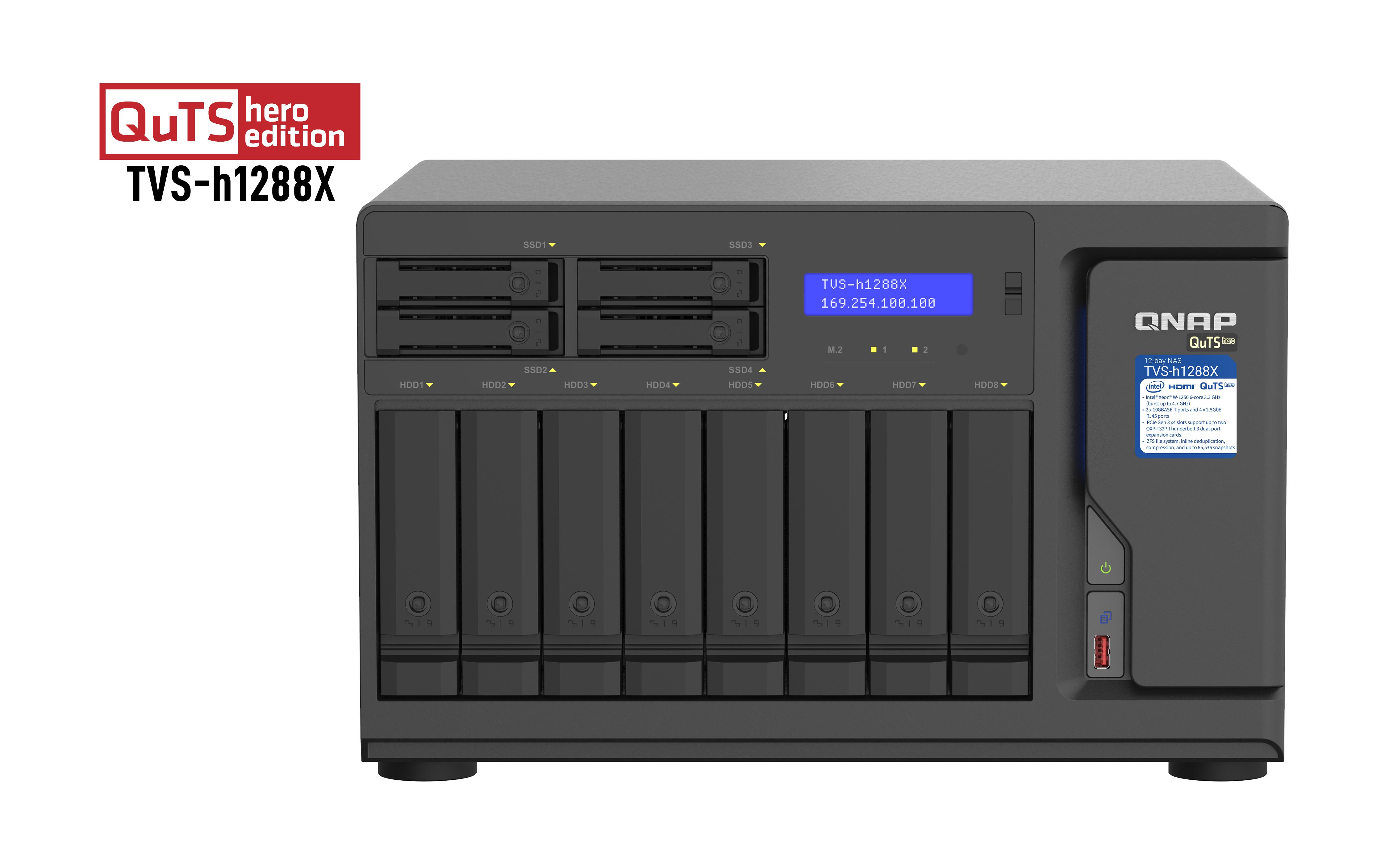 Server NAS QNAP TVS-h1288X...