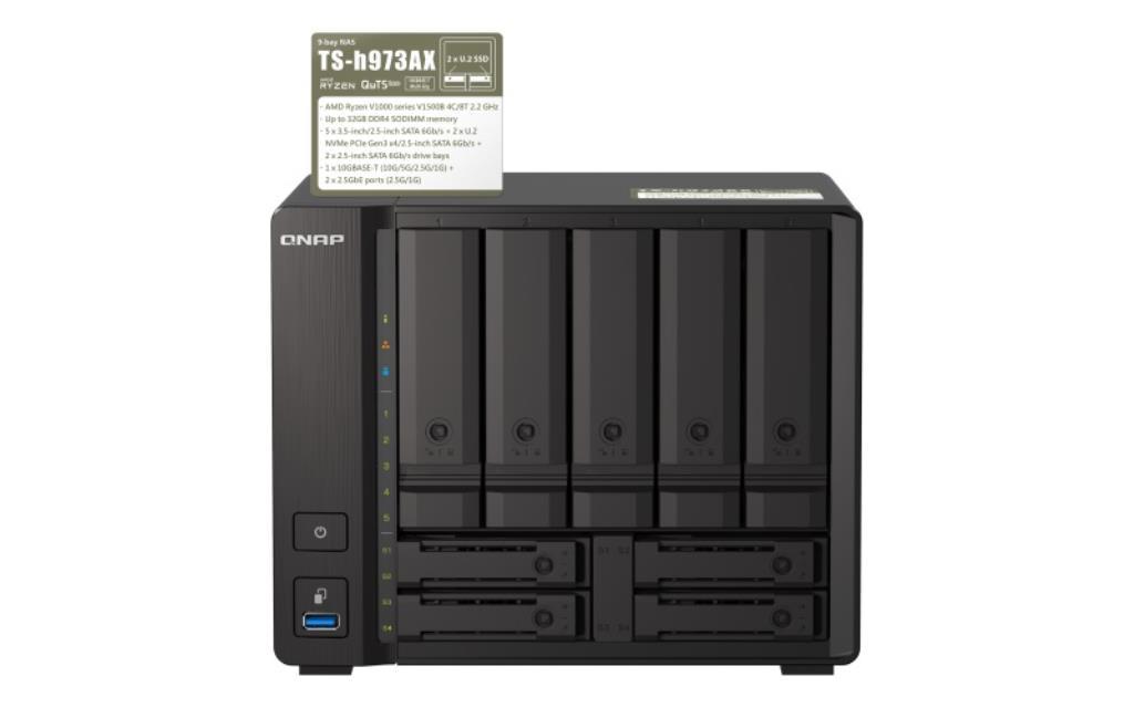 Server NAS QNAP TS-H973AX...