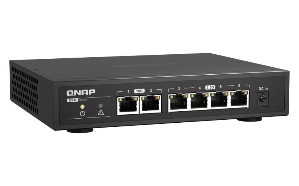 QNAP SWITCH QSW-2104-2S 2 ports 10GbE SFP 5 ports 2.5GbE RJ45 unmanaged switch