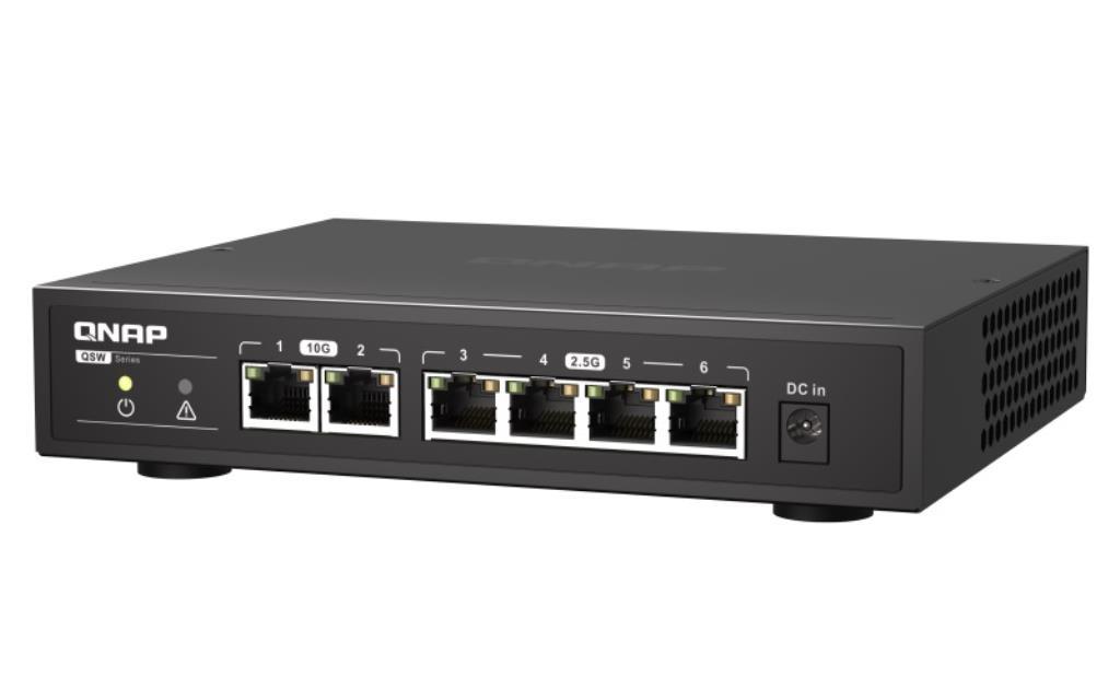 QNAP SWITCH QSW-2104-2S 2 ports 10GbE SFP 5 ports 2.5GbE RJ45 unmanaged switch