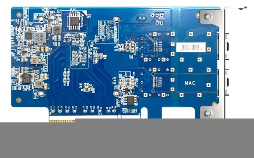 QNAP QXG-25G2SF-CX6 scheda di rete e adattatore Interno Fibra 25000 Mbit/s [QXG-25G2SF-CX6]