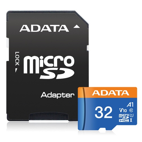 ADATA 32GB, microSDHC, Class 10 UHS-I Classe 10 (ADATA 32GB Premier Micro SD Card with SD Adapter, UHS-I Class 10, A1 App Perfo