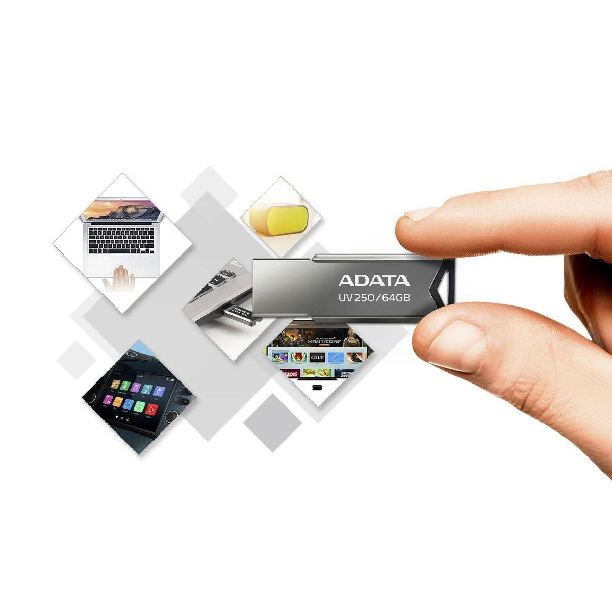 Memoria USB Adata UV250 Argentato 32GB