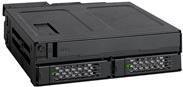 ICY DOCK Mobile Rack 2x2.5'' SATA/SAS ICY DOCK MB602SPO-B,+ODD sottile,1x5.25