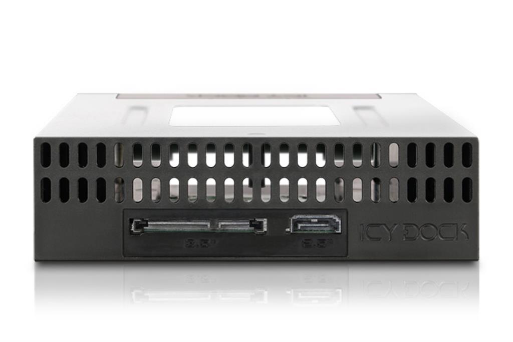 IcyDock Station per SSD o HDD 2,5" e 3,5" SATA /SAS per bay di dischi esterni da 5,25"