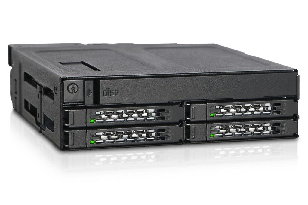 ICY DOCK Mobile Rack 4x2.5'' SATA/SAS ICY DOCK MB604SPO-B,+ODD sottile,1x5.25