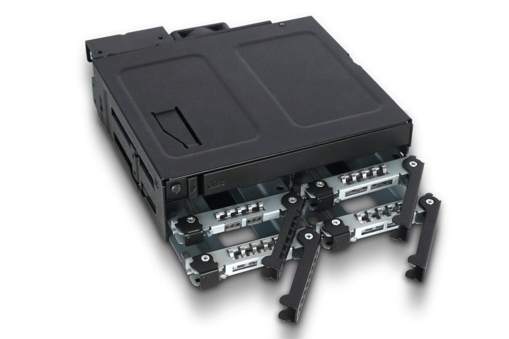 ICY DOCK Mobile Rack 4x2.5'' SATA/SAS ICY DOCK MB604SPO-B,+ODD sottile,1x5.25