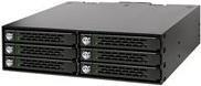 ICY DOCK Backplane SATA 2,5'' HDD/SSD ICY DOCK MB996SK-6SB, 6 alloggiamenti, serrature a tastiera