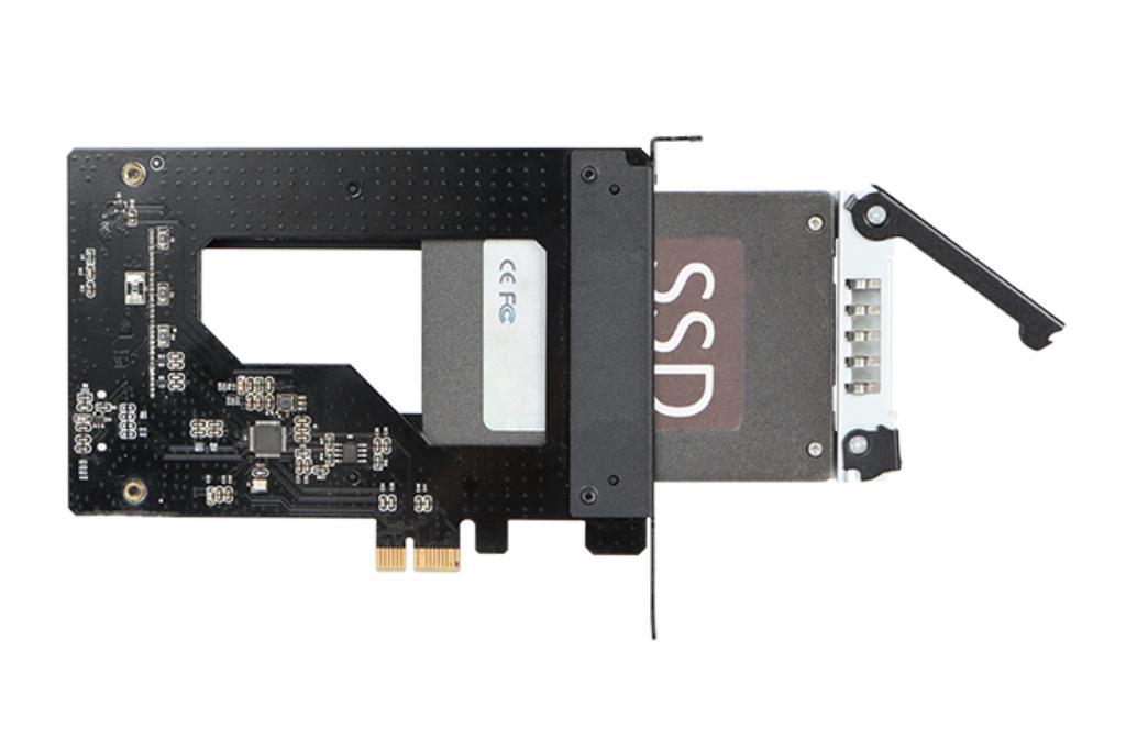 IcyDock Rack removibile Hot-Swap SSD/HDD 2.5" SATA PCIe 2.0 x1 per slot di espansione PCIe