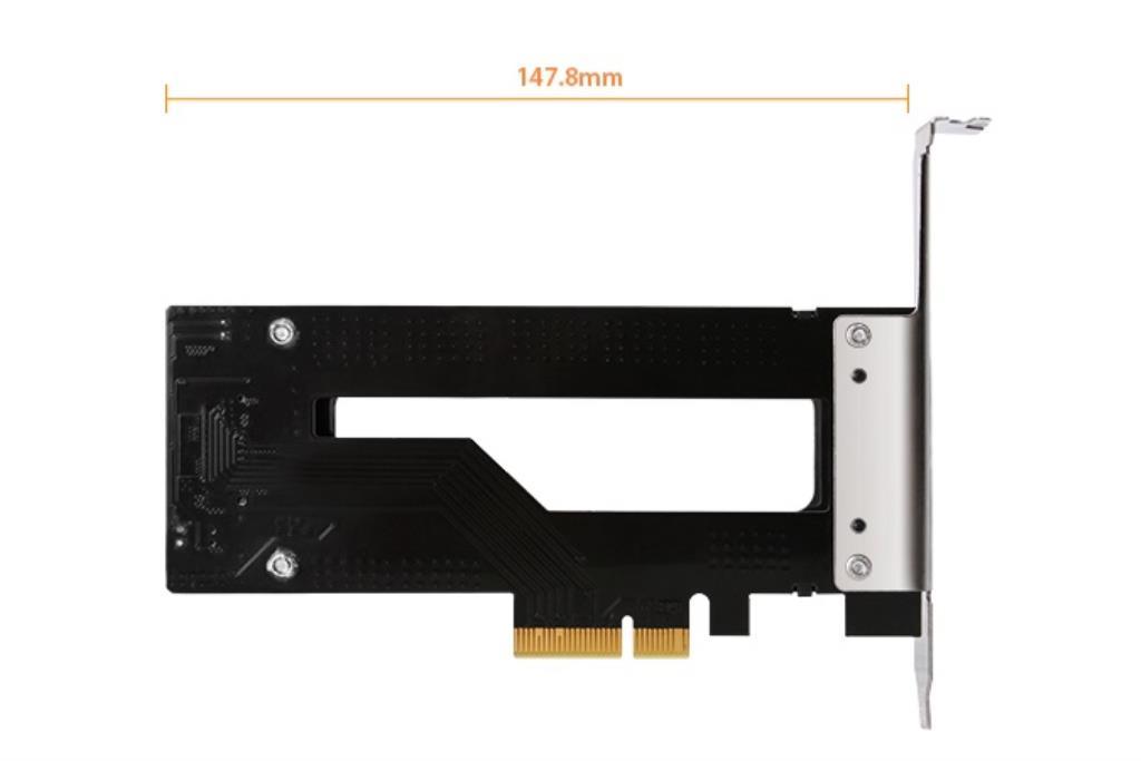 IcyDock controller PCIe 3.0 x4 con slot per 1 SSD NVMe M.2 removibile