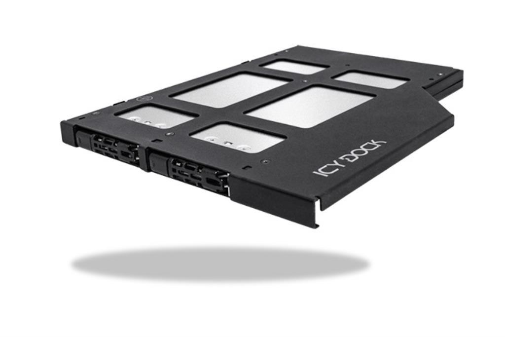 IcyDock adattatore per slot ODD ultra slim (9.5mm) con 2 slot per SSD NVMe M.2 removibili