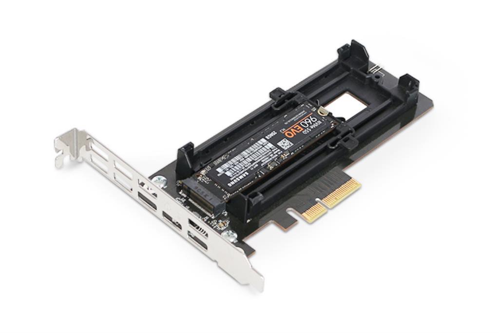 IcyDock EZ-CONVERT EX - 1 x M.2 NVMe SSD a 4 x adattatore PCIe 3.0 con staffa PCIe