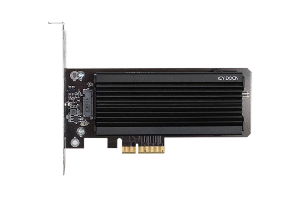 IcyDock EZ-CONVERT EX PRO - 1 x M.2 NVMe SSD a 4 x PCIe 3.0 adattatore con dissipatore di calore e staffa PCIe