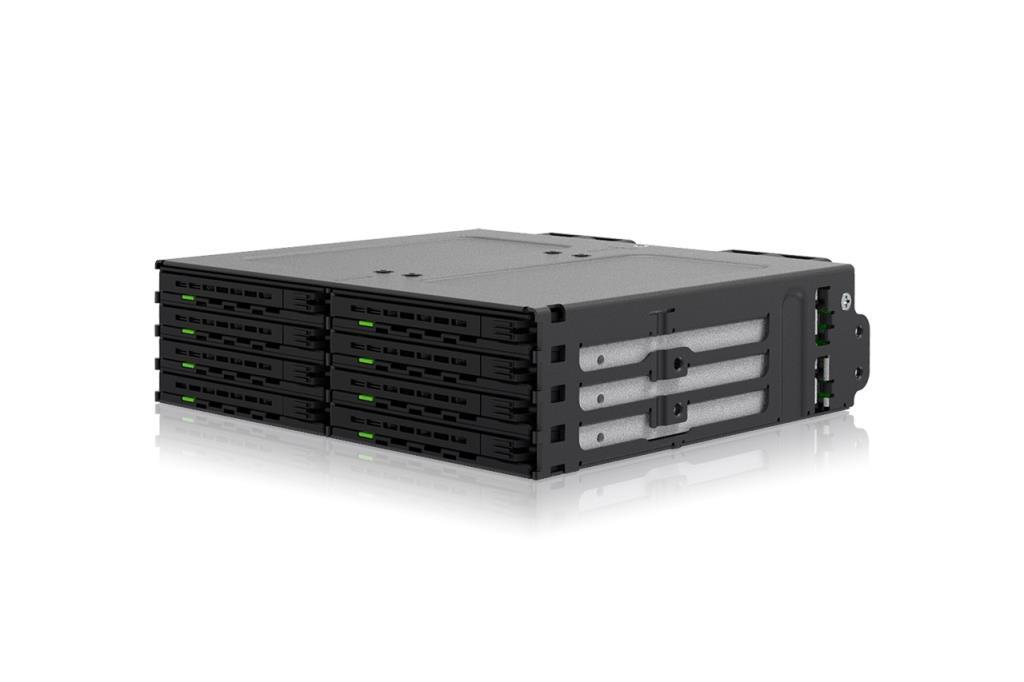 IcyDock ExpressCage - Rack amovibile SSD/HHD SAS/SATA a 8 bay da 2.5?? per bay da 5.25??