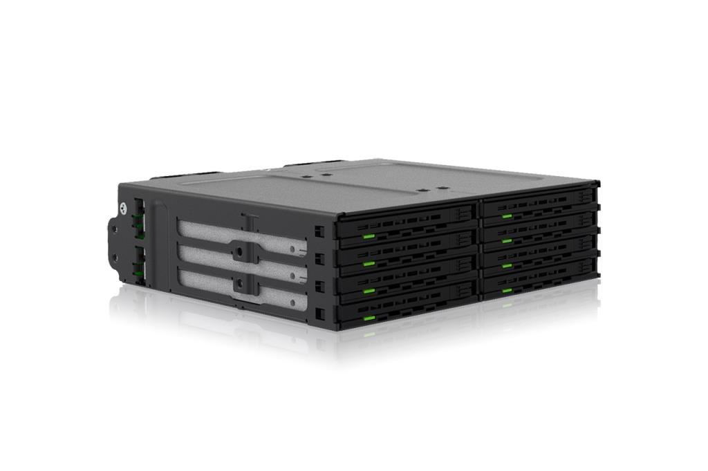 IcyDock ExpressCage - Rack amovibile SSD/HHD SAS/SATA a 8 bay da 2.5?? per bay da 5.25??