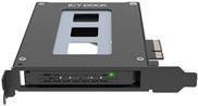 SSD ICY DOCK frame rimovibile U.2/U.3 NVMe per slot PCIe