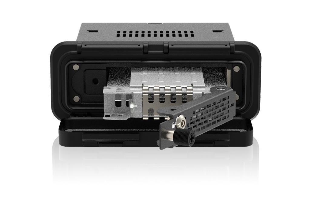 ICY DOCK telaio rimovibile 1x2.5''SATA/SAS/ATA HDD/SSD dual lock per 3.5''Bay