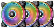 Riing Quad 12 RGB Ventola per radiatore TT Premium Edition Confezione da 3 pezzi nero set da 3 1x controller