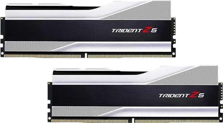 G.Skill Trident Z5 - DDR5 - Kit - 64 GB 2 x 32 GB - DIMM 288-PIN - 6000 MHz / PC5-48000 - CL32 - non ECC - argento metallizzato