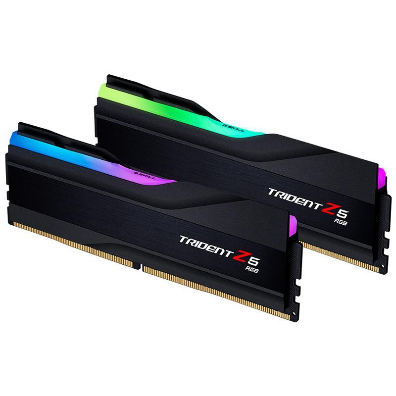 G.Skill Trident Z5 RGB - DDR5 - Kit - 64 GB: 2 x 32GB - Dimm 288 -Pin - 6000 MHz / PC5-48000 - Cl32 - Non -Ecc - Mattschwarz (F