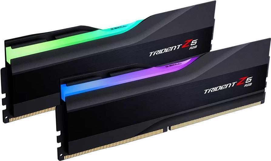 G.Skill Trident Z5 RGB - DDR5 - Kit - 64 GB: 2 x 32GB - Dimm 288 -Pin - 6000 MHz / PC5-48000 - Cl32 - Non -Ecc - Mattschwarz (F