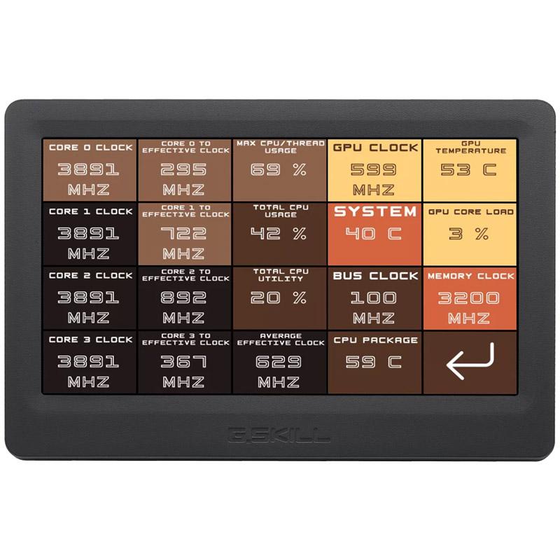 7inch touch display widget dashboard WigiDash