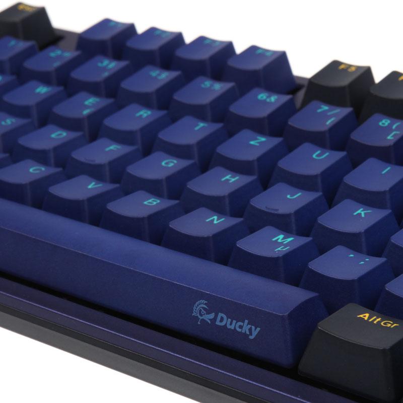 Ducky Horizon - Copri tastiera - Polibutilene tereftalato (PBT) - Nero - Blu (DKSA109-DEPDBBZOH)