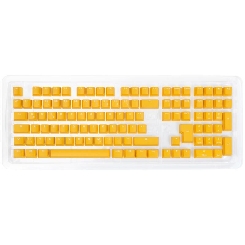 Ducky PBT Double-Shot Keycap Set Giallo - Layout DE (DKSA109-DEPDYDYYWO1)