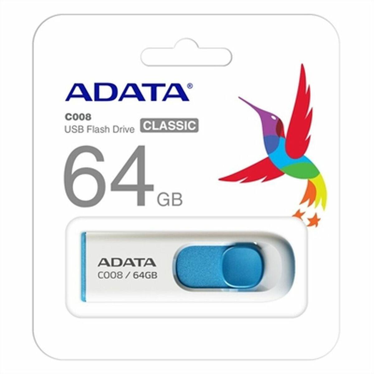 64GB USB 2.0 White&Blue C008